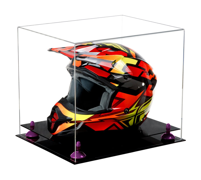 Motorcycle Nascar or Motocross Racing Helmet Display Case - Clear (A024/V61)