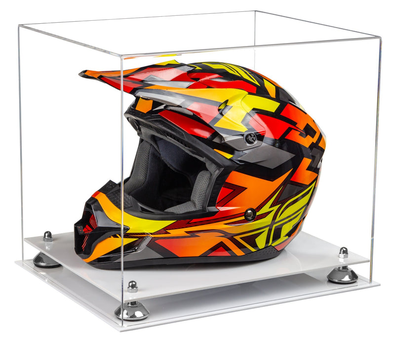 Motorcycle Nascar or Motocross Racing Helmet Display Case - Clear (A024/V61)