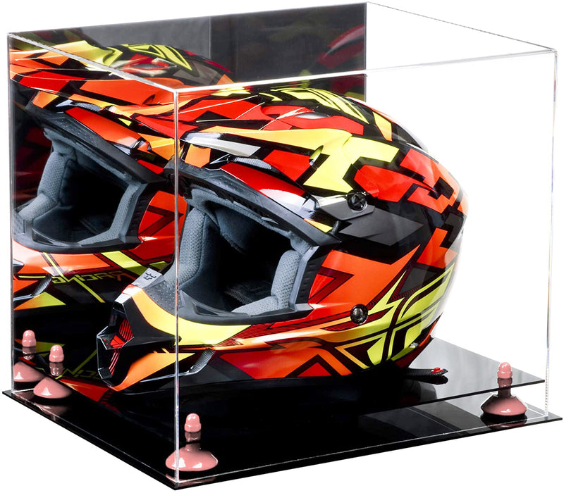 Motorcycle Nascar or Motocross Racing Helmet Display Case - Mirror (A024/V61)