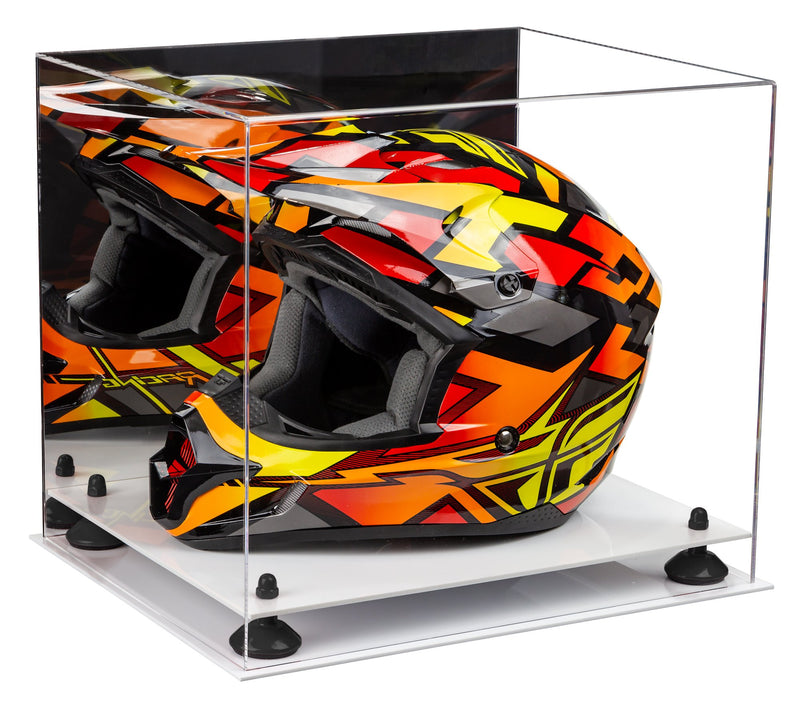 Motorcycle Nascar or Motocross Racing Helmet Display Case - Mirror (A024/V61)