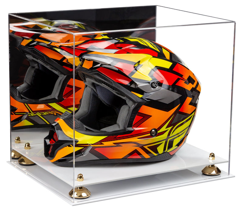 Motorcycle Nascar or Motocross Racing Helmet Display Case - Mirror (A024/V61)