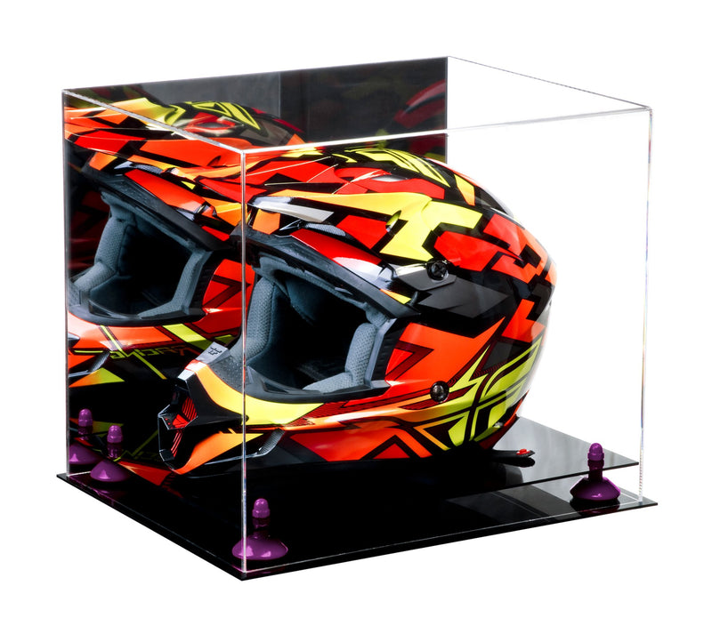 Motorcycle Nascar or Motocross Racing Helmet Display Case - Clear (A024/V61)