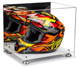 Motorcycle Nascar or Motocross Racing Helmet Display Case - Clear (A024/V61)