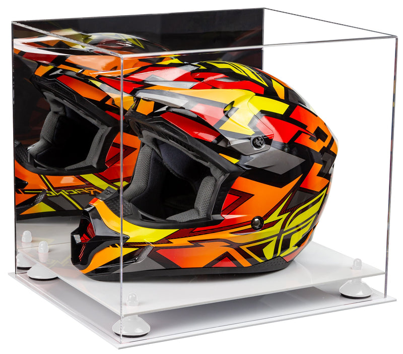 Motorcycle Nascar or Motocross Racing Helmet Display Case - Mirror (A024/V61)