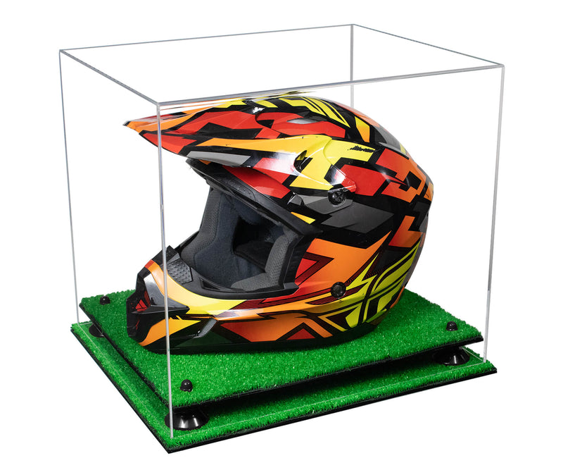 Motorcycle Nascar or Motocross Racing Helmet Display Case - Clear (A024/V61)