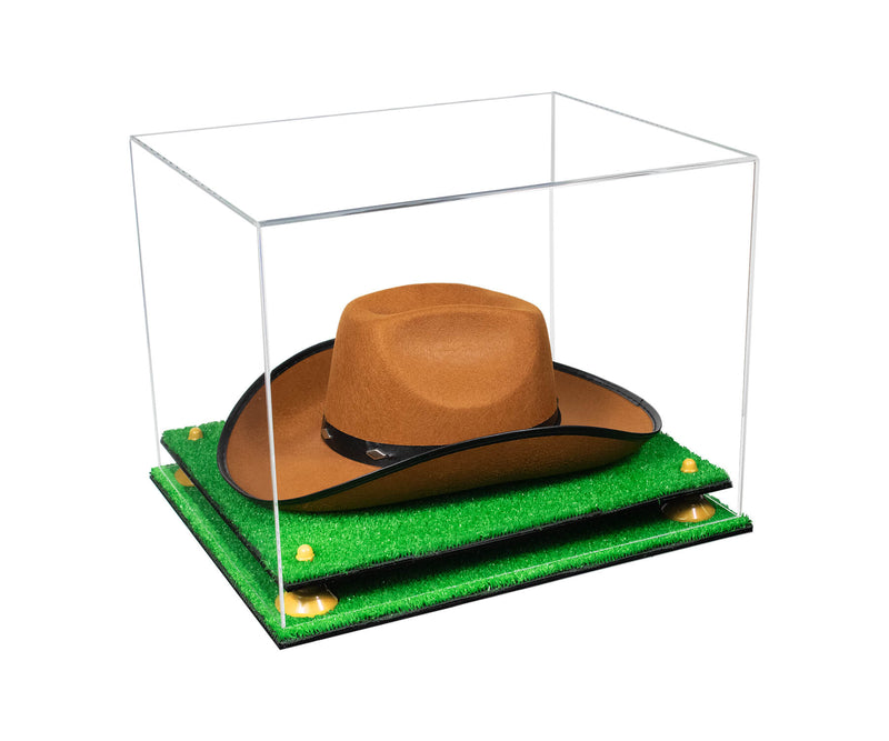 Acrylic Cowboy Hat Display Case - Clear 16" x 13" x 12" (V61B/A024-B)