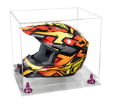 Motorcycle Nascar or Motocross Racing Helmet Display Case - Clear (A024/V61)