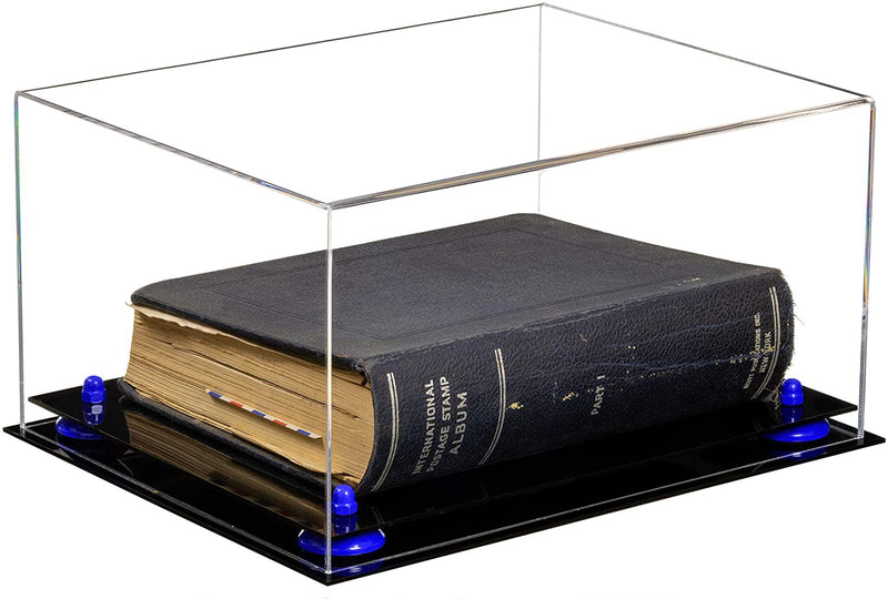 Acrylic Book Display Case with Risers 15.25 X 12 X 8 - Clear (A026/V12)