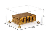 Acrylic Book Display Case with Risers 15.25 X 12 X 8 - Clear (A026/V12)