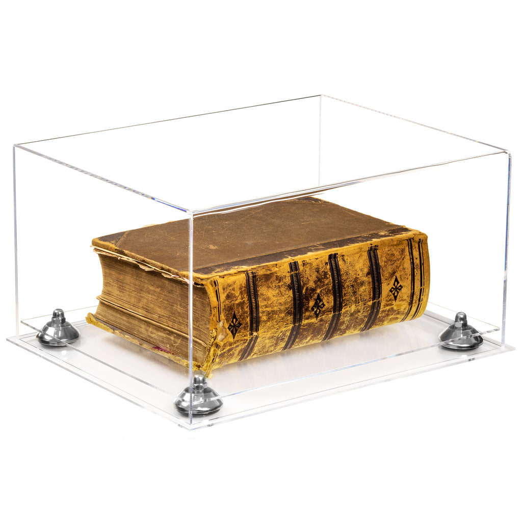 Book Riser Box Acrylic Book Display Case with Risers 15.25 X 12 X 8 - Clear (A026/V12