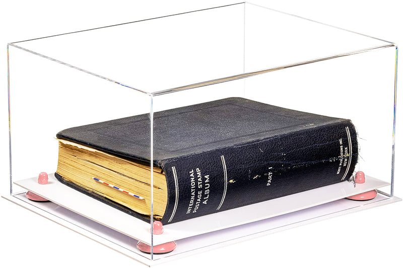 Acrylic Book Display Case with Risers 15.25 X 12 X 8 - Clear (A026/V12)