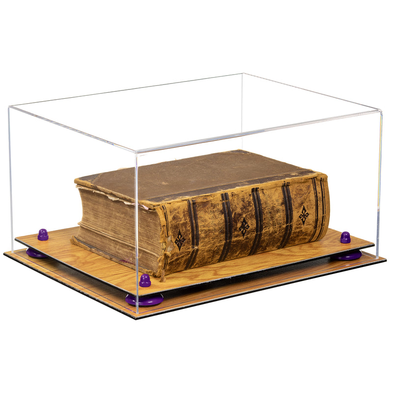 Acrylic Book Display Case with Risers 15.25 X 12 X 8 - Clear (A026/V12)