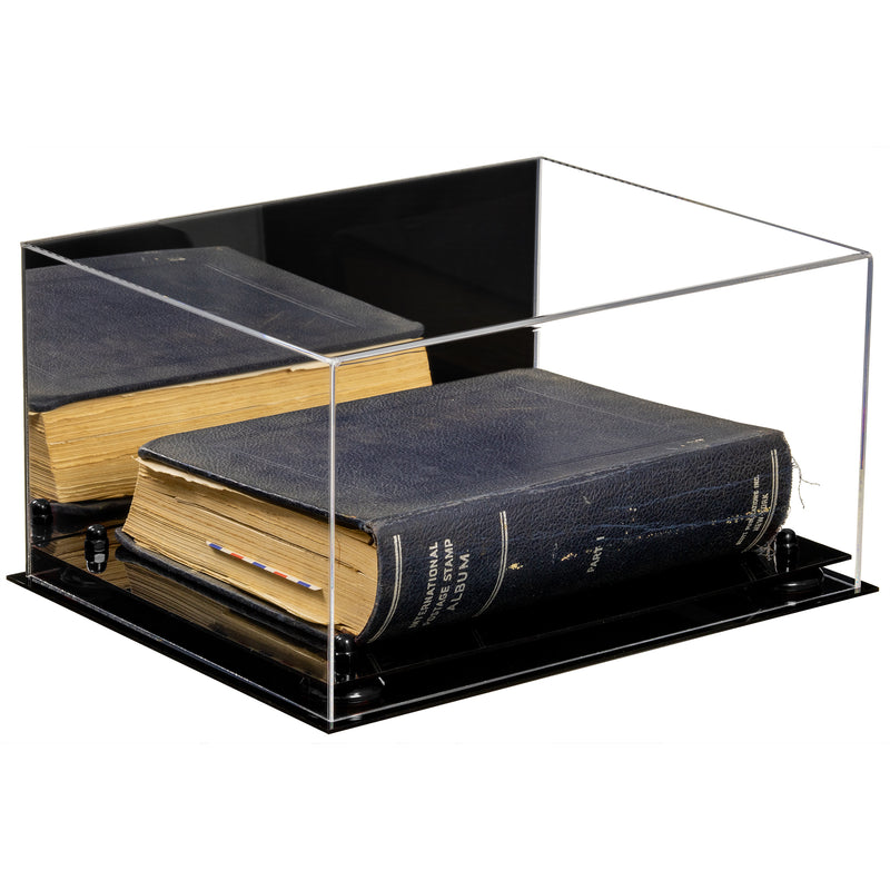 Book Display Case with Risers 15.25 X 12 X 8 - Mirror (A026/V12)