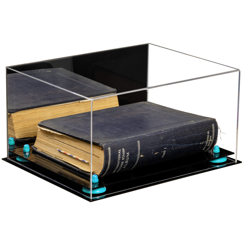 Acrylic Versatile Large Display Case 15.25 x 12 x 8 - Mirror  No Wall Mounts (A026/V12)