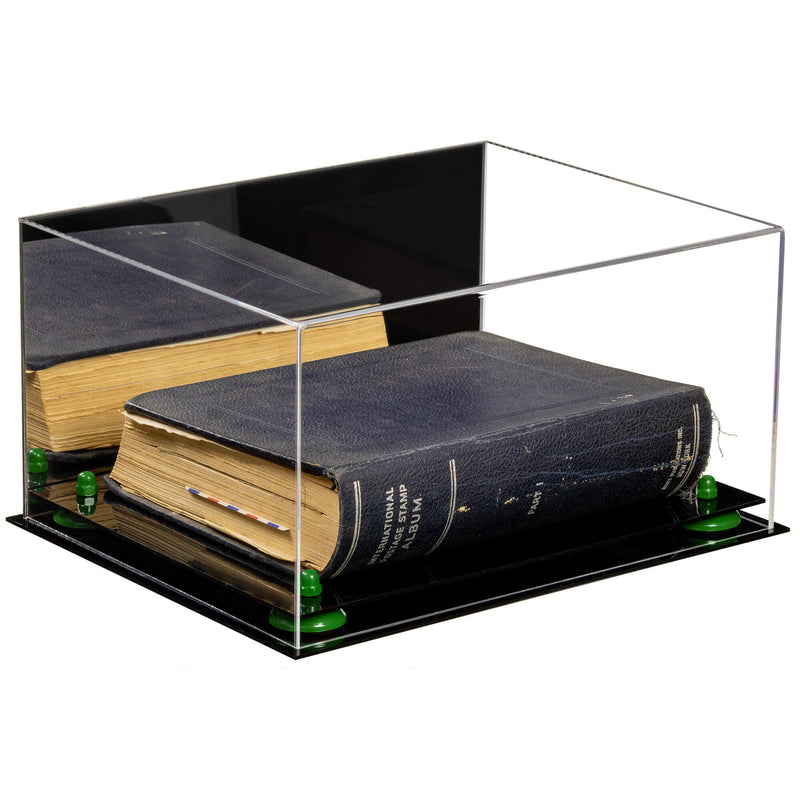 Acrylic Versatile Large Display Case 15.25 x 12 x 8 - Mirror  No Wall Mounts (A026/V12)