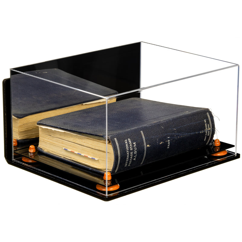 Book Display Case with Risers 15.25 X 12 X 8 - Mirror (A026/V12)