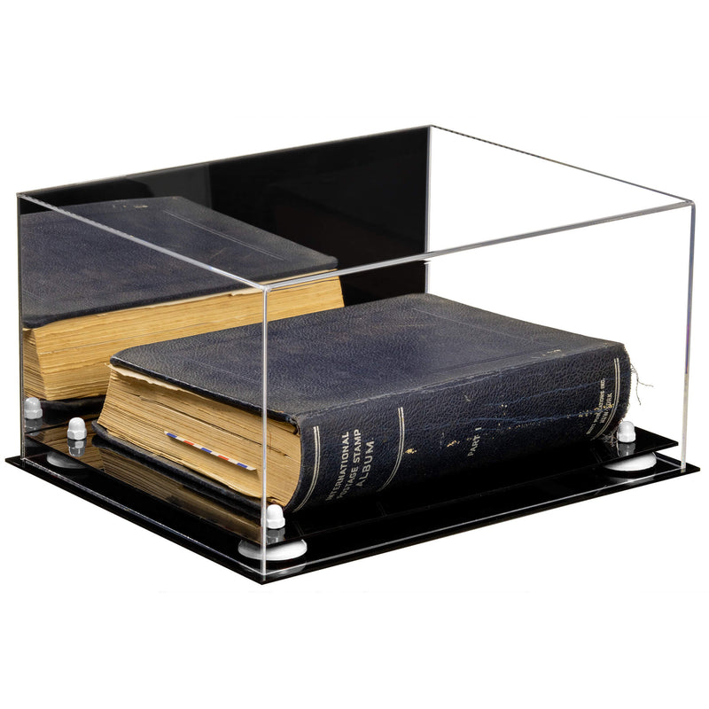 Acrylic Versatile Large Display Case 15.25 x 12 x 8 - Mirror  No Wall Mount (V12/A026)
