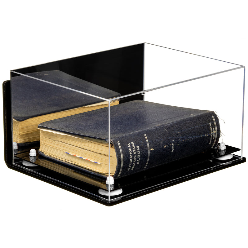 Book Display Case with Risers 15.25 X 12 X 8 - Mirror (A026/V12)