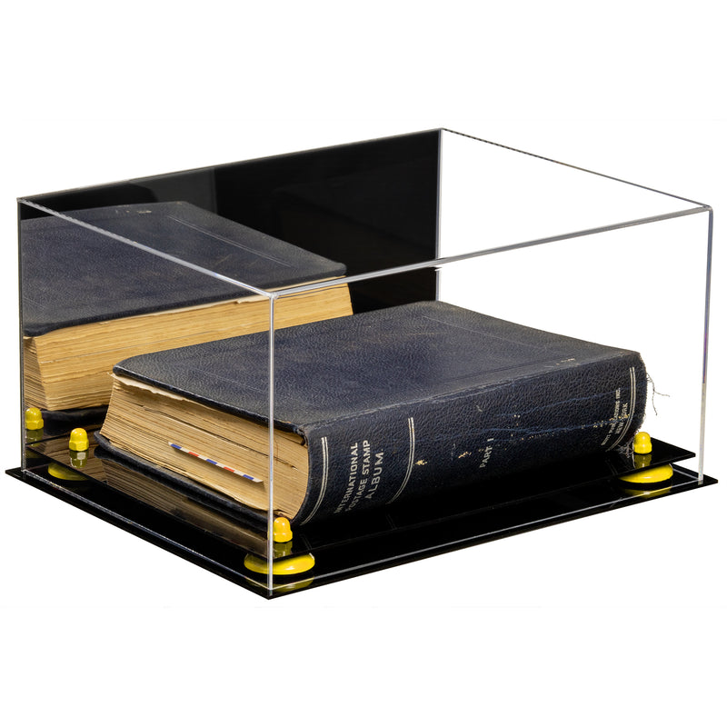 Book Display Case with Risers 15.25 X 12 X 8 - Mirror (A026/V12)