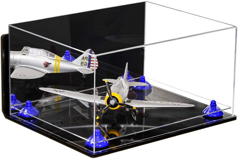 Acrylic Versatile Large Display Case 15.25 x 12 x 8 - Mirror Wall Mounts (A026/V12)
