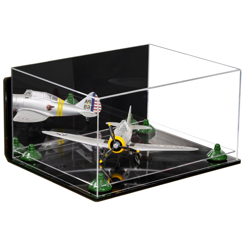Acrylic Versatile Large Display Case 15.25 x 12 x 8 - Mirror Wall Mounts (A026/V12)