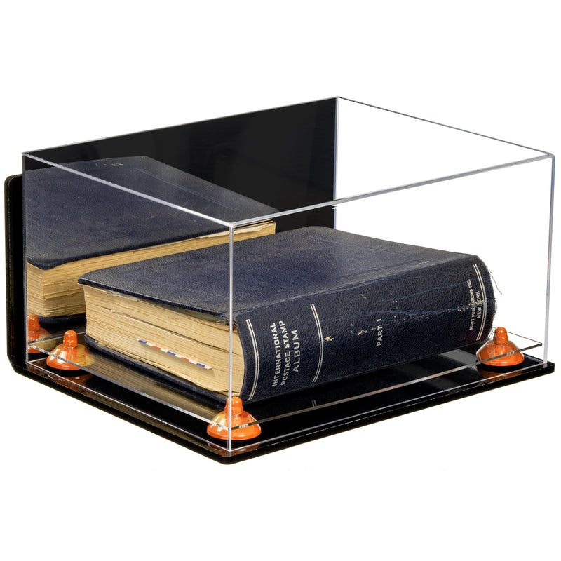 Book Display Case with Risers 15.25 X 12 X 8 - Mirror (A026/V12)