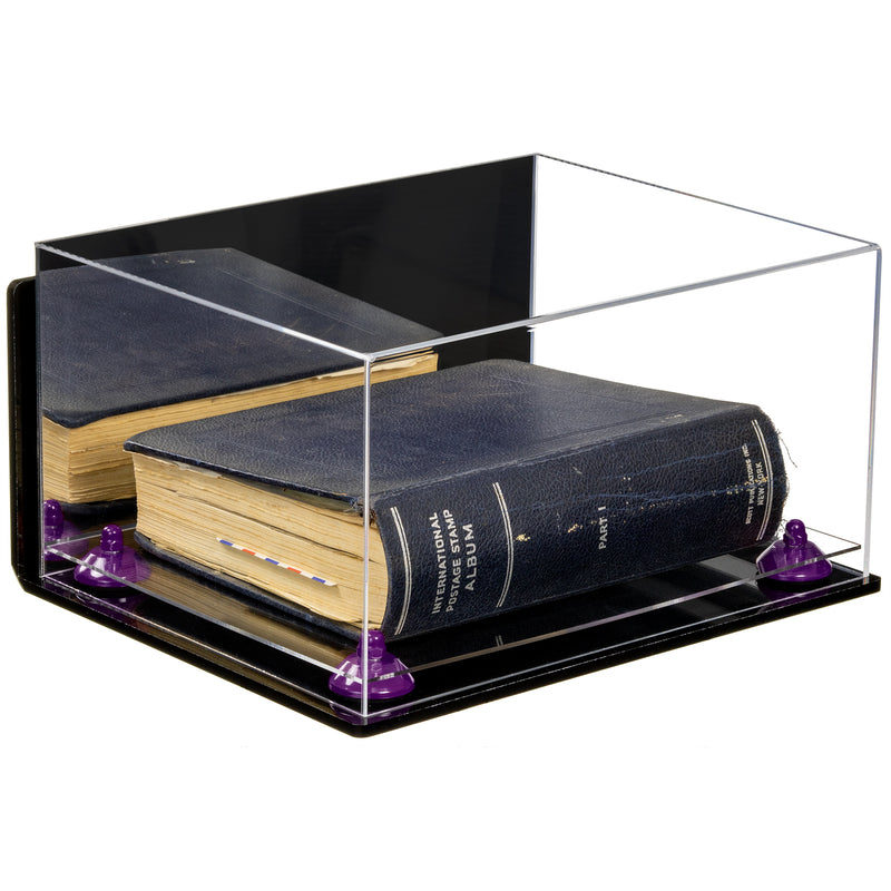 Book Display Case with Risers 15.25 X 12 X 8 - Mirror (A026/V12)