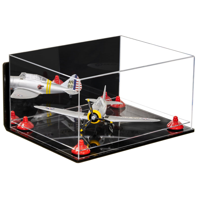 Acrylic Versatile Large Display Case 15.25 x 12 x 8 - Mirror Wall Mounts (A026/V12)