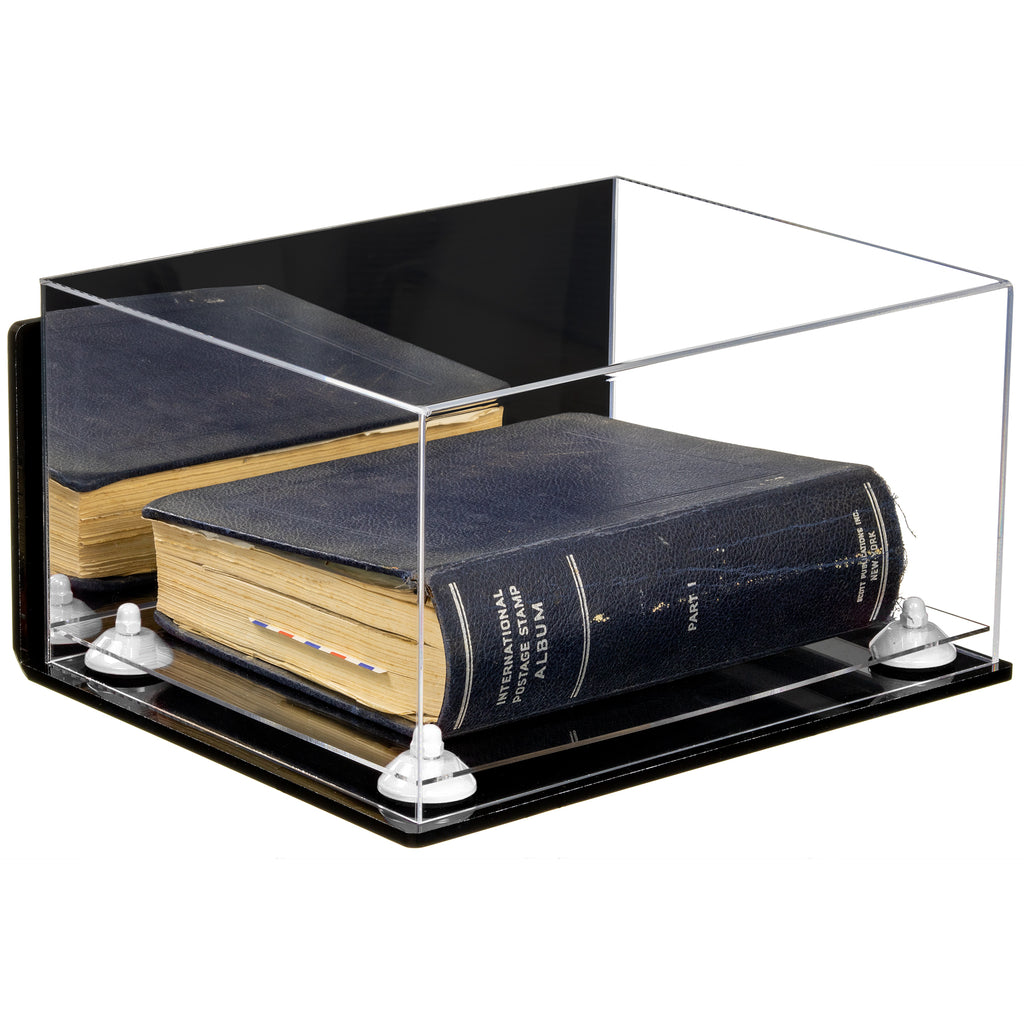 Book Display Case with Risers 15.25 X 12 X 8 - Mirror (A026/V12 ...