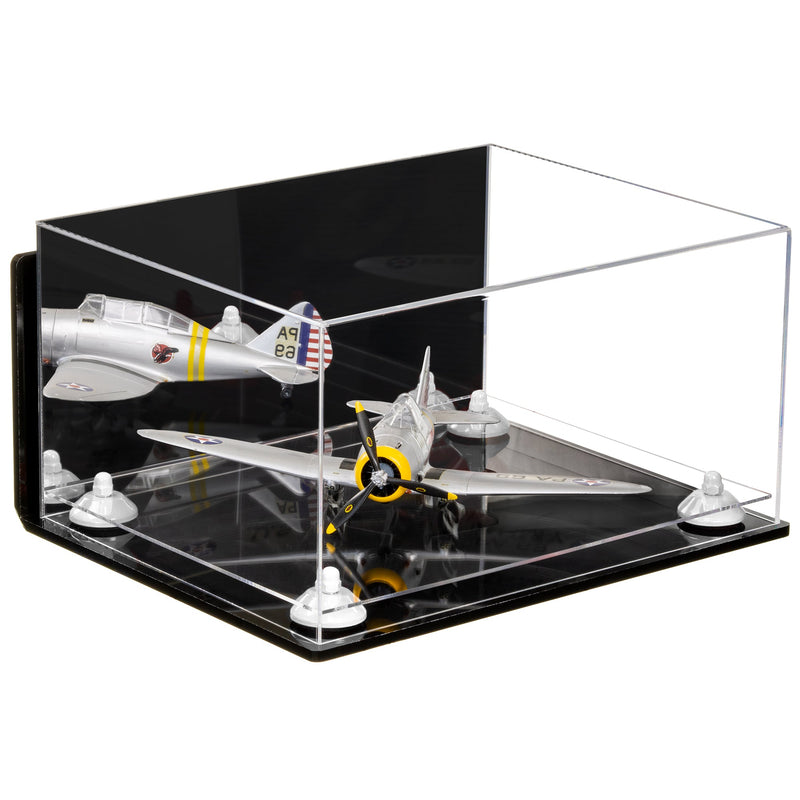Acrylic Versatile Large Display Case 15.25 x 12 x 8 - Mirror Wall Mounts (A026/V12)