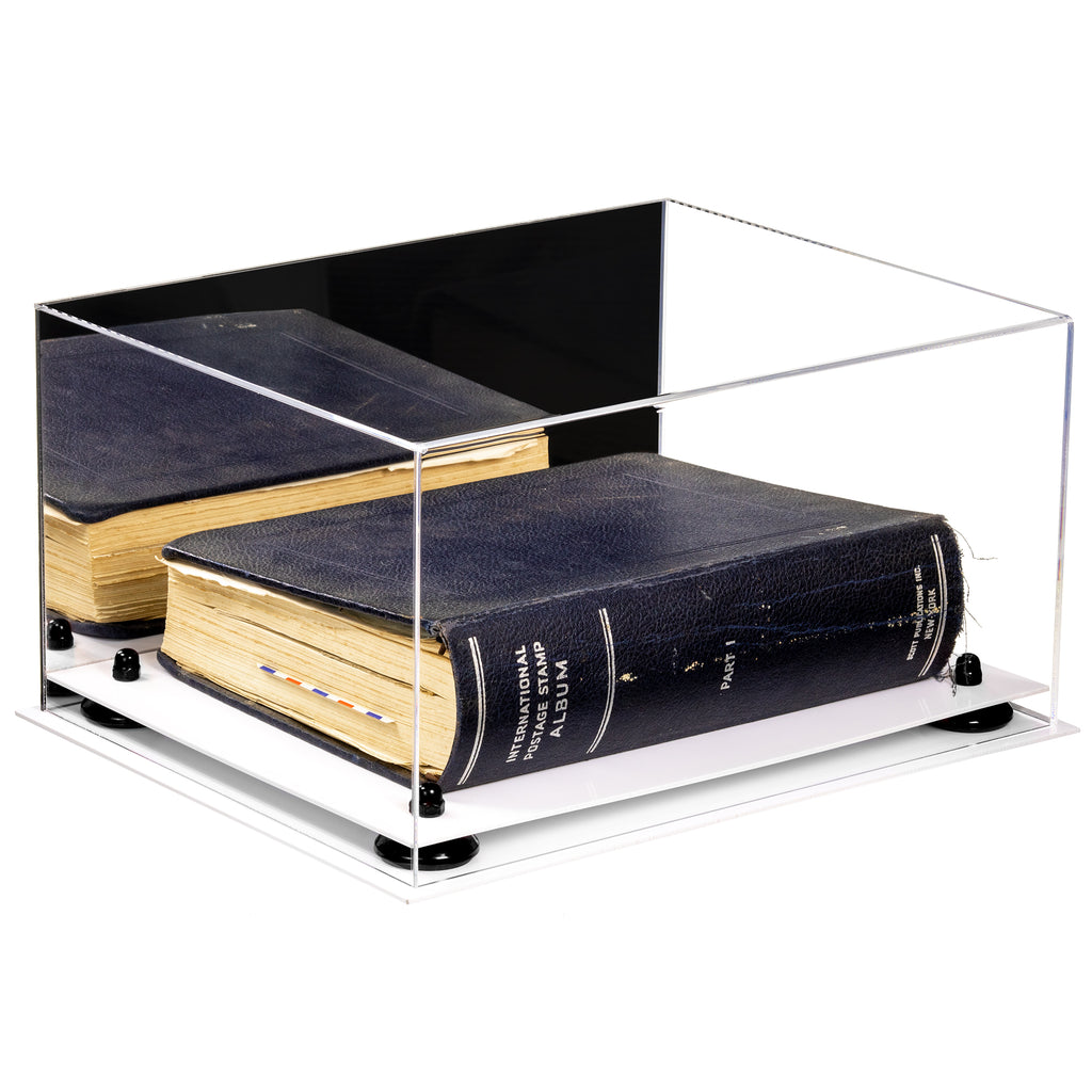 Book Riser Box Book Display Case with Risers 15.25 X 12 X 8 - Mirror (A026/V12)