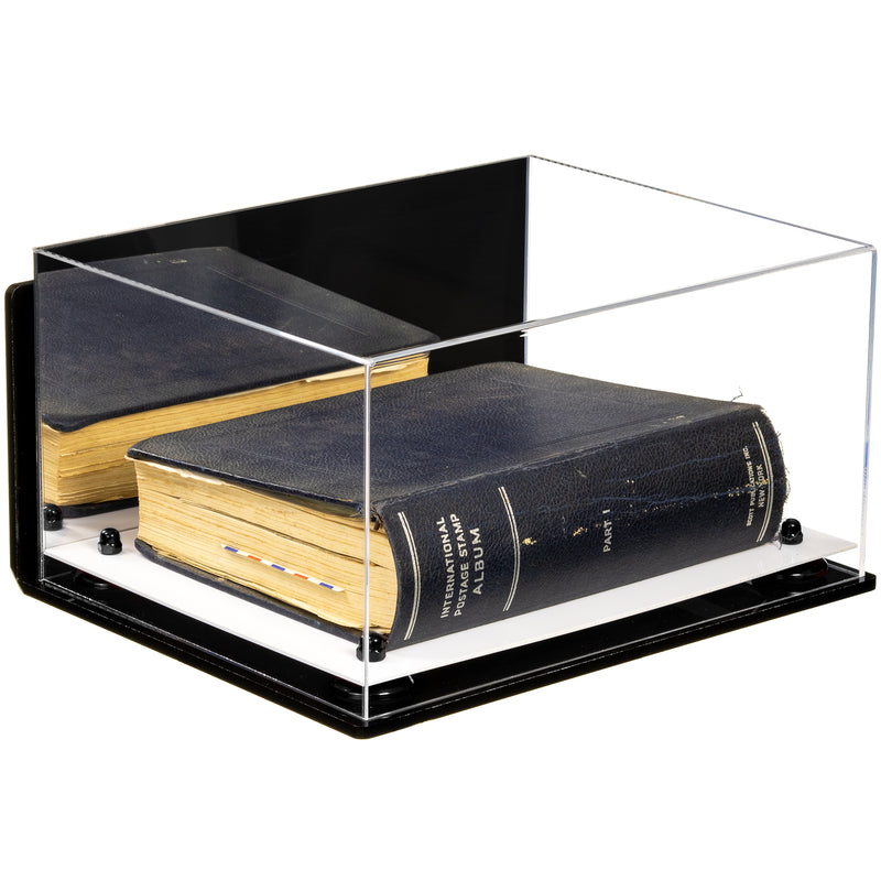 Book Display Case with Risers 15.25 X 12 X 8 - Mirror (A026/V12)