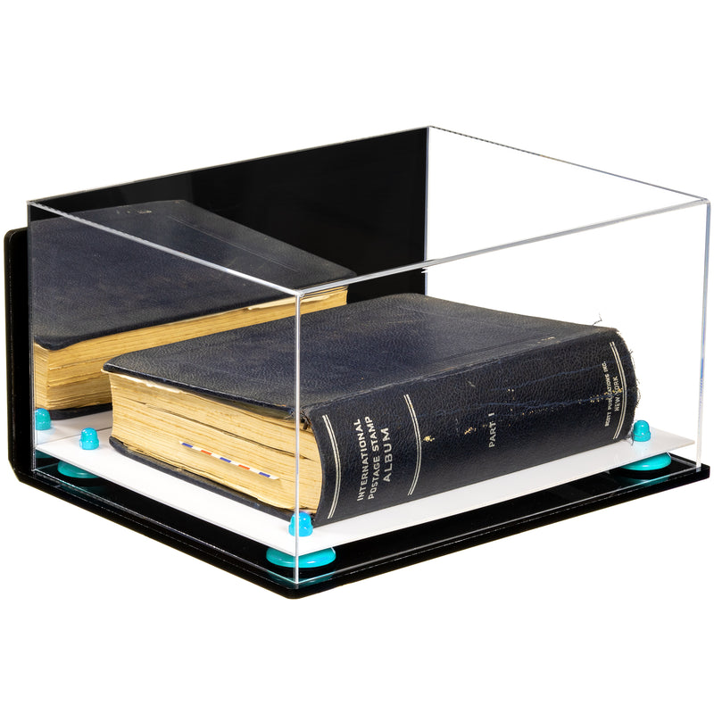 Book Display Case with Risers 15.25 X 12 X 8 - Mirror (A026/V12)