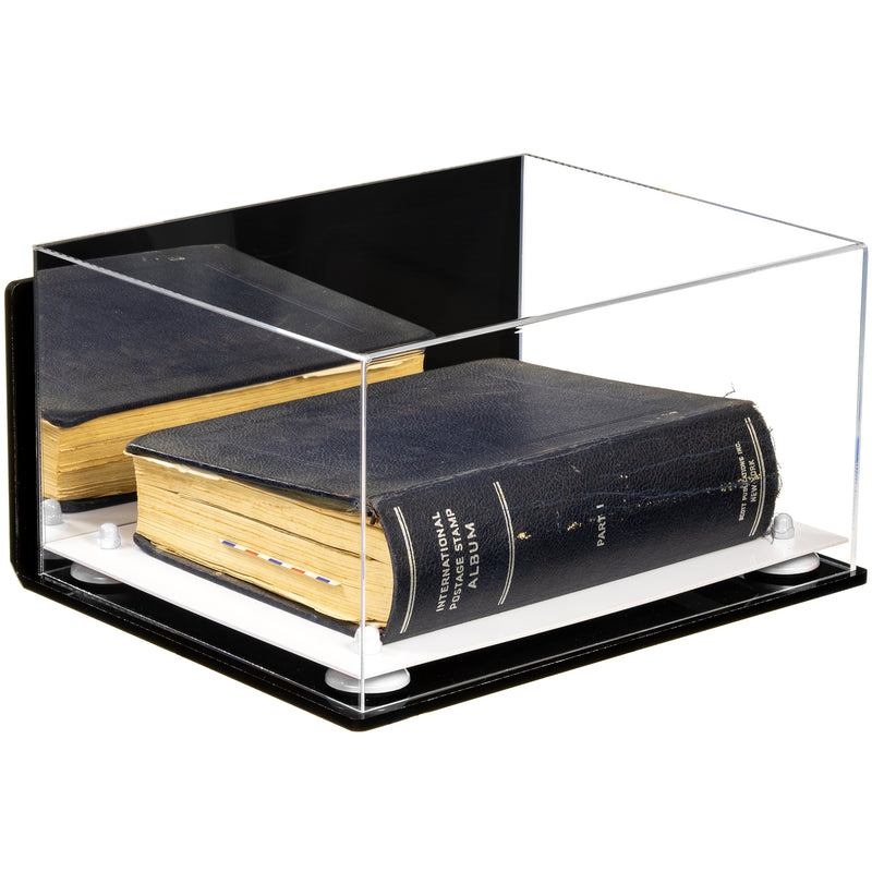 Book Display Case with Risers 15.25 X 12 X 8 - Mirror (A026/V12)