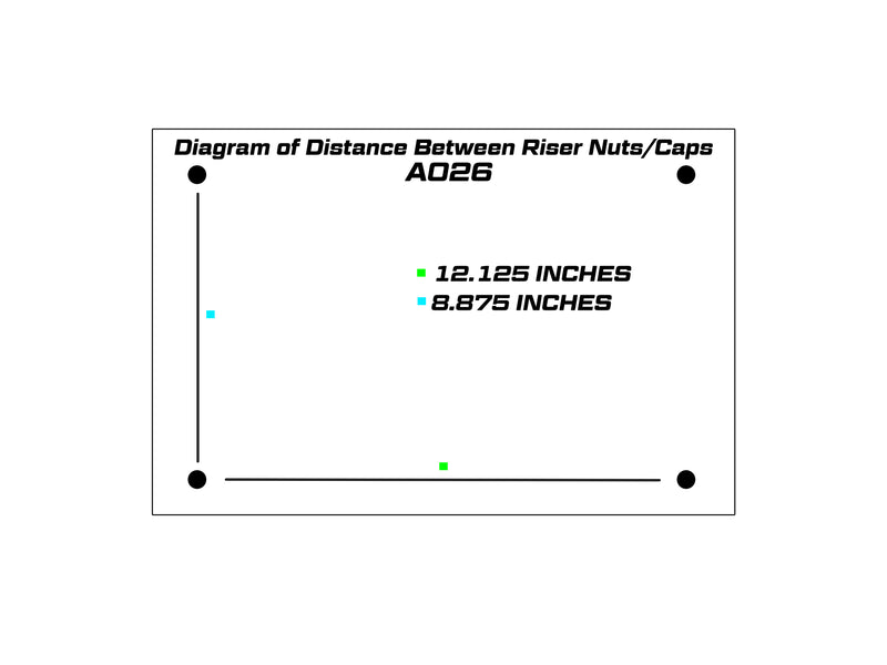 display case for book risers cap distance diagram