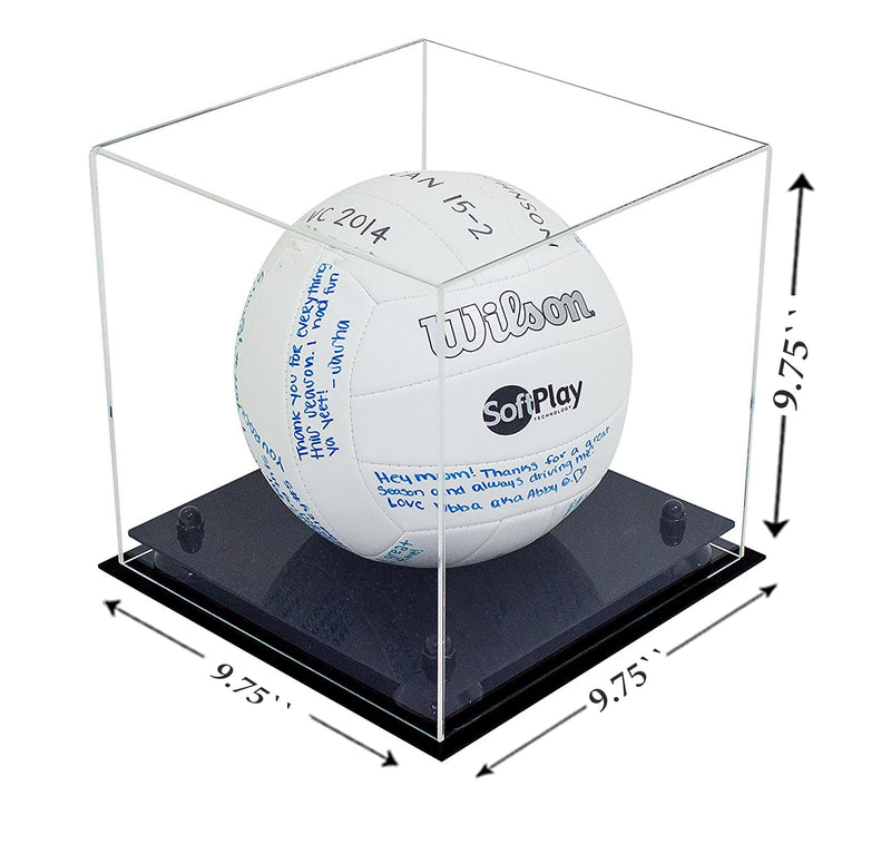 Deluxe Clear Acrylic Volleyball Display Case with Risers (A027), Display Case, Better Display Cases, Better Display Cases - Better Display Cases