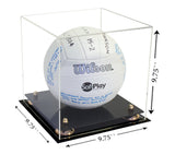 Deluxe Clear Acrylic Volleyball Display Case with Risers (A027), Display Case, Better Display Cases, Better Display Cases - Better Display Cases