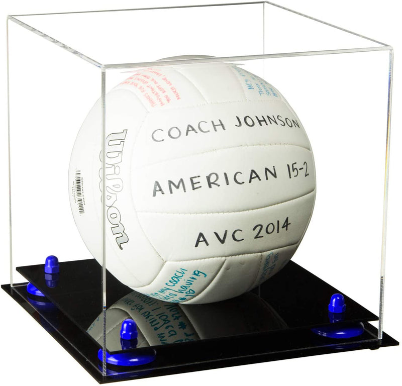 Acrylic Volleyball Display Case - Mirror No Wall Mounts (A027/B02)