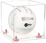 Acrylic Volleyball Display Case - Mirror No Wall Mounts (A027/B02)