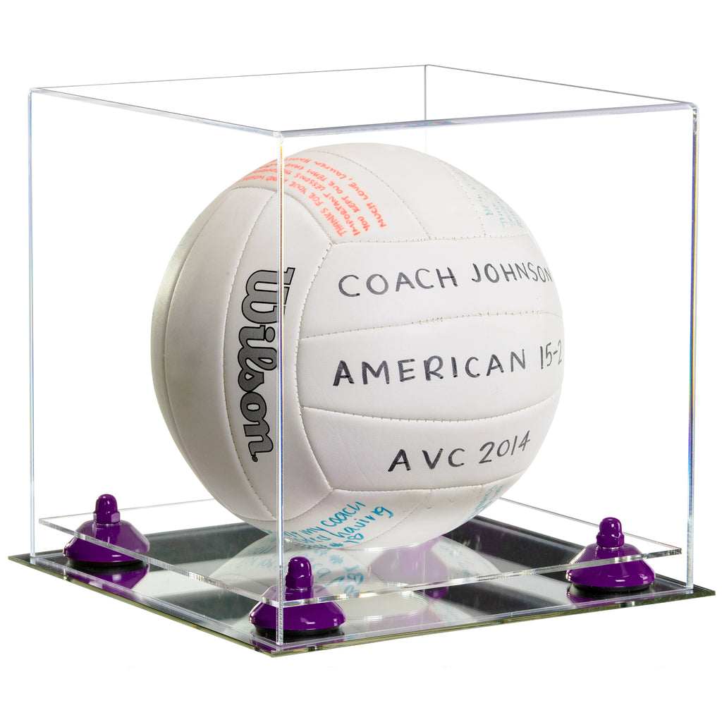 Volleyball Riser Acrylic Volleyball Display Case - Clear(A027/B02) β Better Display Cases