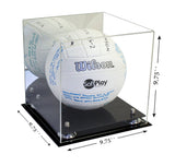 Deluxe Acrylic Volleyball Display Case with Risers and Mirror (A027), Display Case, Better Display Cases, Better Display Cases - Better Display Cases