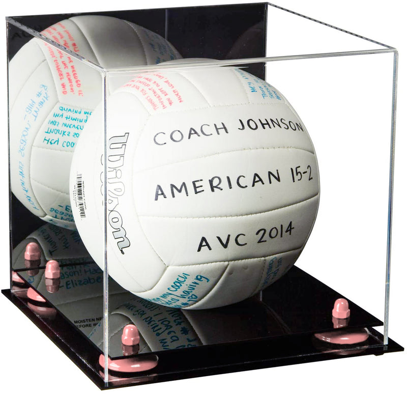 Acrylic Volleyball Display Case - Mirror No Wall Mounts (A027/B02)