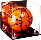 Acrylic Soccer Ball Display Case - Mirror Wall Mounts (B02/A027)