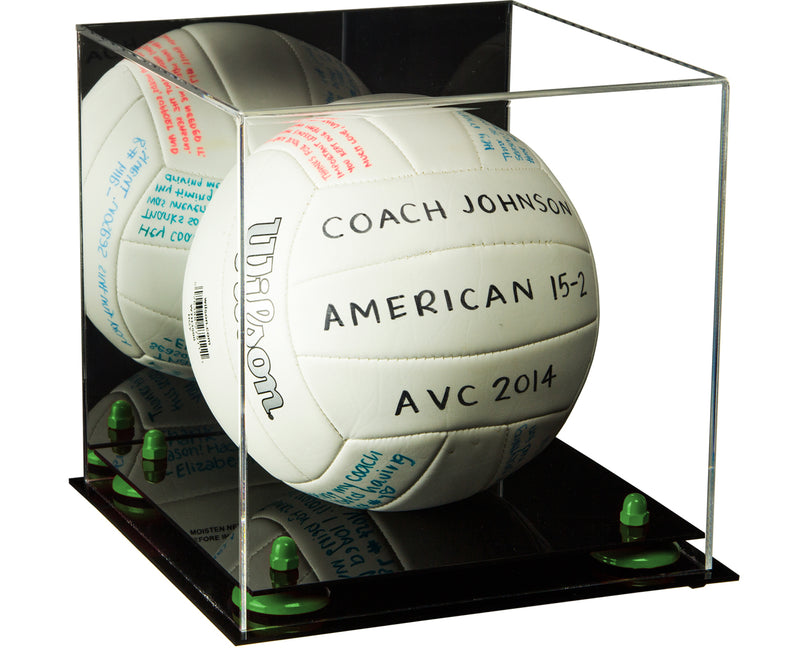 Acrylic Volleyball Display Case - Mirror No Wall Mounts (A027/B02)