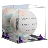 Acrylic Volleyball Display Case - Mirror No Wall Mounts (A027/B02)