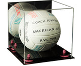 Acrylic Volleyball Display Case - Mirror No Wall Mounts (A027/B02)