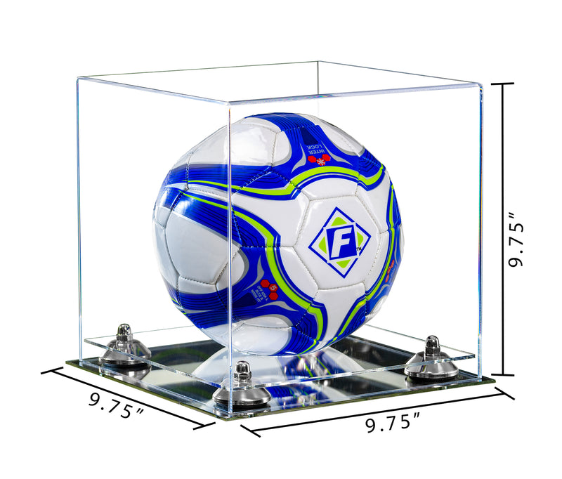 Acrylic Soccer Ball Display Case - Clear (B02/A027)