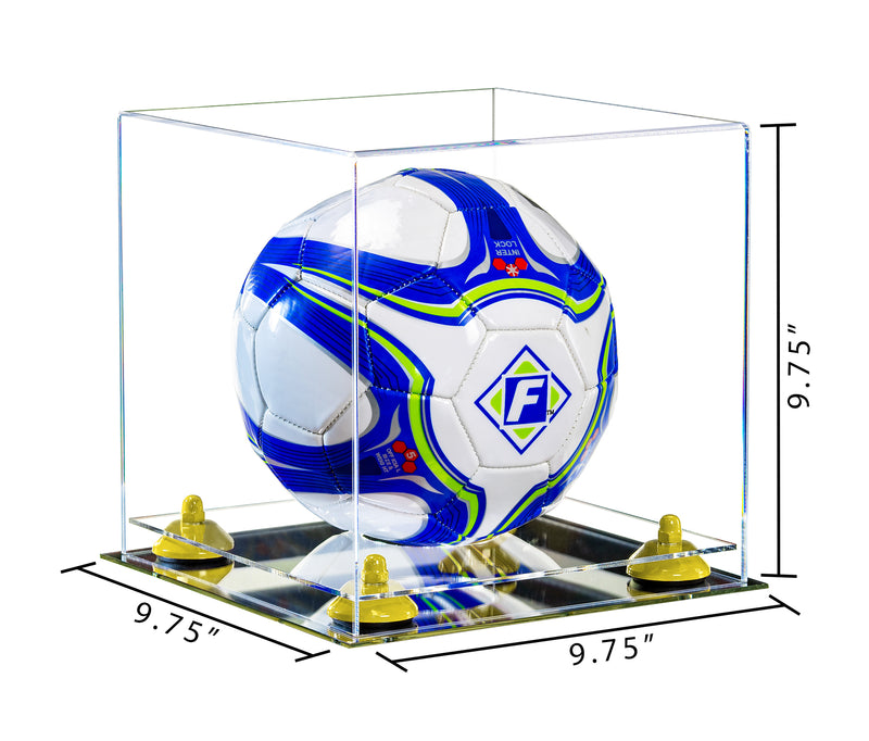 Acrylic Soccer Ball Display Case - Clear (B02/A027)