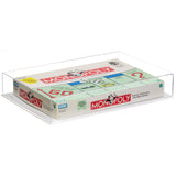 Clear White Base Monopoly Display Case