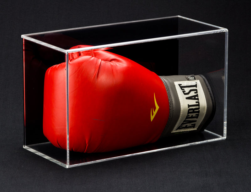 Acrylic Boxing Glove Display Case with Sliding Back (A044/V17)